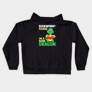 I'm A Book Dragon Book Lovers Kids Hoodie